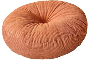 IEUDNS Round Floor Pillow Chair Pad, Large Premium Floor Cushion Pad,Meditation Cushion, Orange