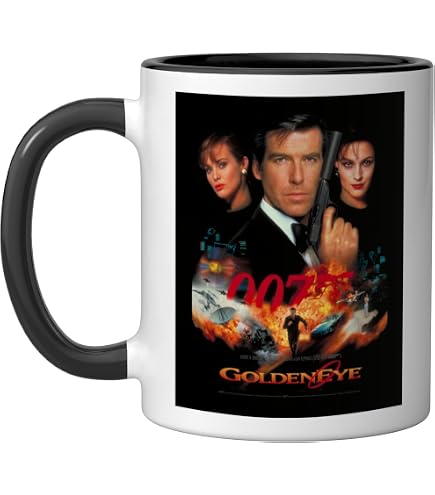 Amazon.com | Official James Bond 007 Diamonds Are Forever Ceramic Mug,  Blue/White: Coffee Cups & Mugs