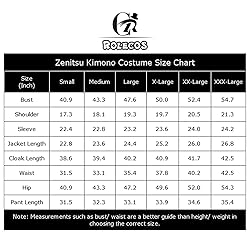 CR ROLECOS Zenitsu Agatsuma Cosplay Costume for