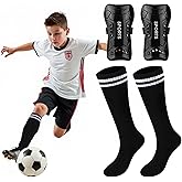 TAGVO Soccer Shin Guards and Socks for Toddler Kids Youth, Lightweight Soccer Shin Pads Protective Defender Gear for 3-5, 5-10, 10-15 Years Old Children Teen Boys Girls Sports Game