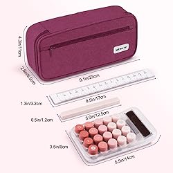 WEMATE Pencil Case, Large Storage Organizer for