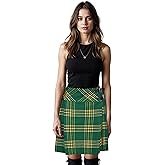 Kilt Emporium Scottish Kilts for Women Billie Skirt 20" Knee Length Satin Lined Leather Buckled Straps - 16oz Premium Fabric