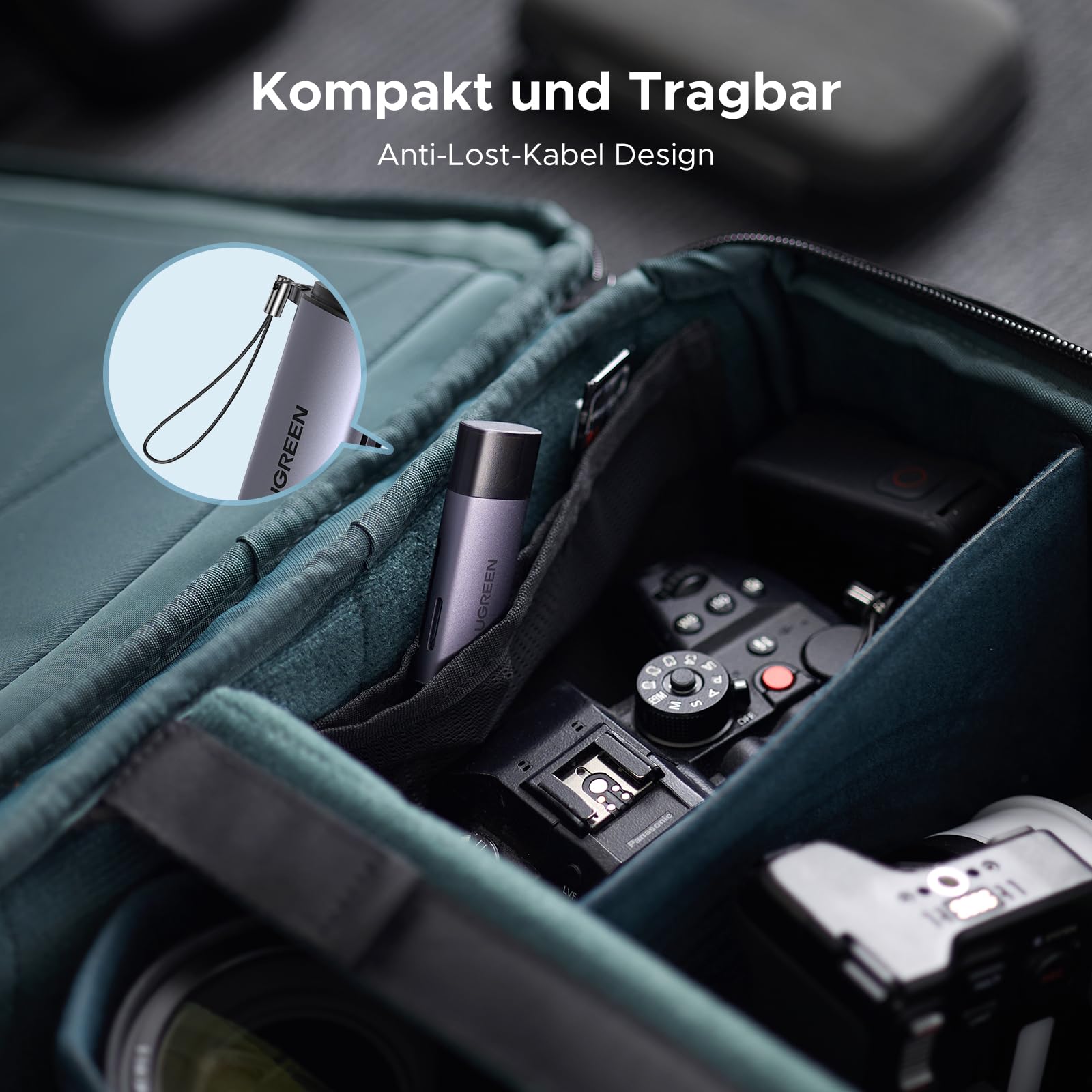 UGREEN SD Kartenleser USB C USB 3.0 2-in-1 kartenlesegerät SD und Micro SD Card Reader USB C kompatibel mit MacBook Neo Air Pro iPad Pro iPhone 17 16 Plus Pro Max Galaxy S26 S25 8