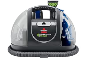 Bissell Little Green Pet Deluxe Portable Carpet Cleaner, 3353, Large, Gray/Blue