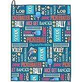 MINI ZOZI Pickleball Towels Funny Gifts 14x18 for Women Men Accessories Pickle Ball Lovers Towel Gear Supplies Gear Unique Ideas Merchandise