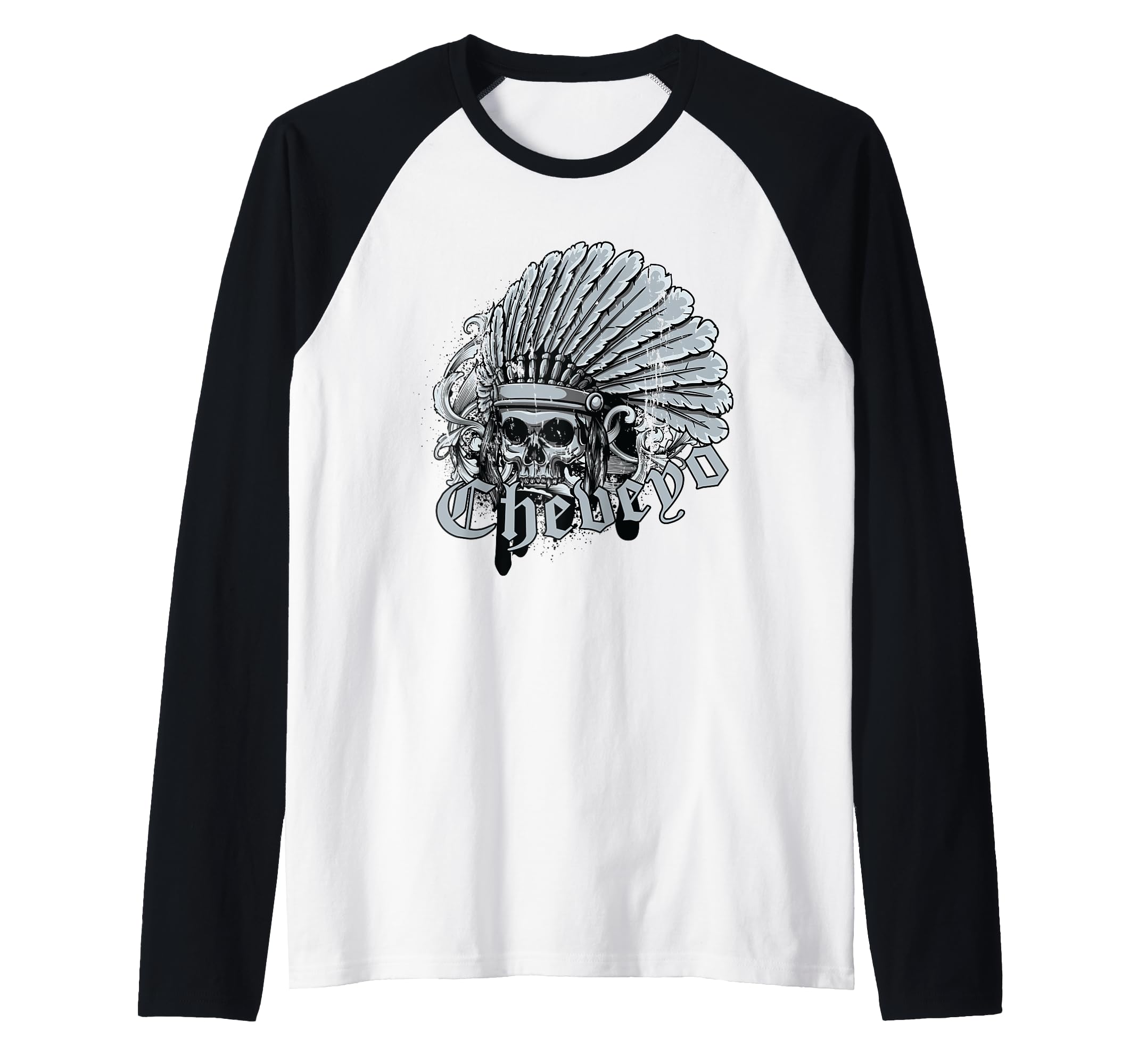 Cheveyo - Native American Spirit Warrior Raglan Baseball Tee