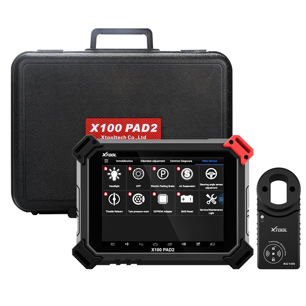 XTOOL X100 Pad2 Pro with KC100 Key Programmer Engine/EPB/TPS/Oil Rest Full System OBDII Diagnostic Tool Work for VW 4th and 5th Immo