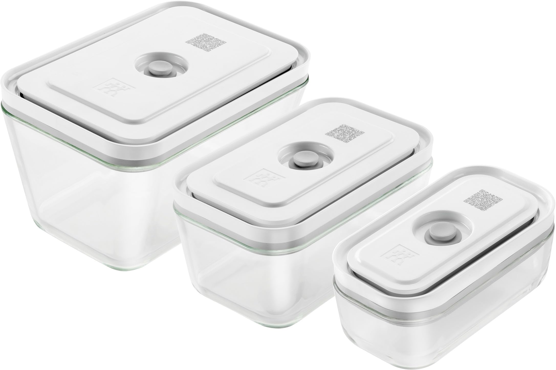 NONAME 1007719 Lot de 3 boîtes de conservation sous vide Zwilling Fresh & Save,White,19 x 5 cm