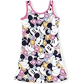 Disney Mickey and Friends Mickey Mouse Toddler Girl Tank Dress Character Print Multicolor Summer Casual Holiday Sleeveless A-Line Sundress 4-5T