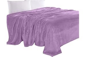 Elegant Comfort Luxury Velvety Feel Blanket, All-Season Lightweight Blanket, Ultra Plush, Soft, Cozy-Fuzzy Flannel Fleece for