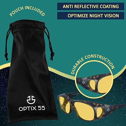 Optix 55 Night Driving Glasses Anti Glare Polarized Yellow