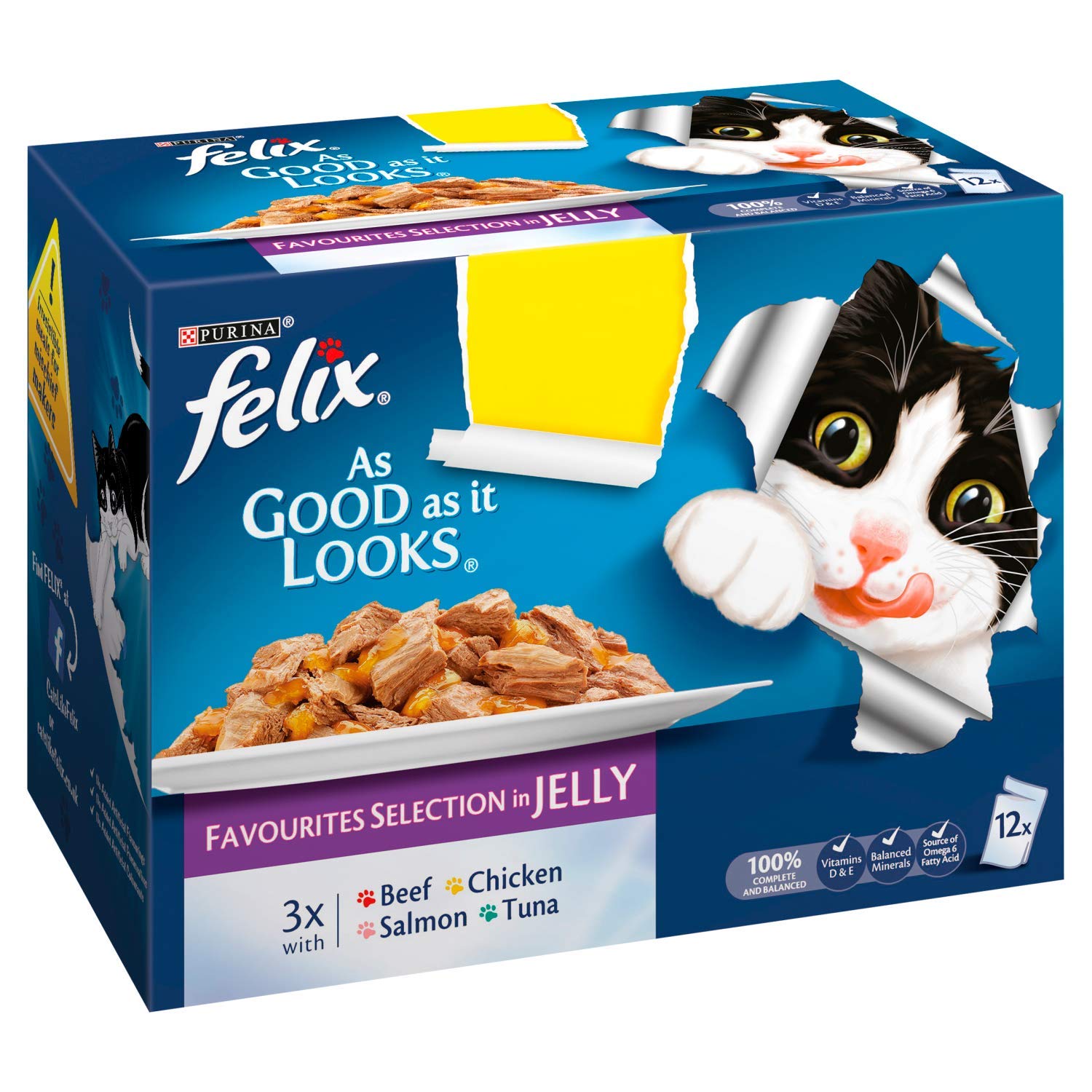 Felix As good as it looks Favourites in Jelly , 12 X 100g