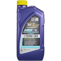 Royal Purple 06130 High Performance Synthetic Motor Oil – 10W-30, 6 Quart Case (API SN)