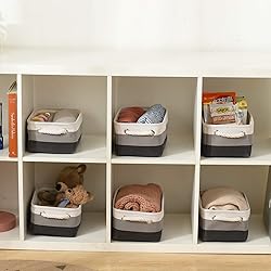 Sacyic Small Storage Baskets for Shelves,Fabric