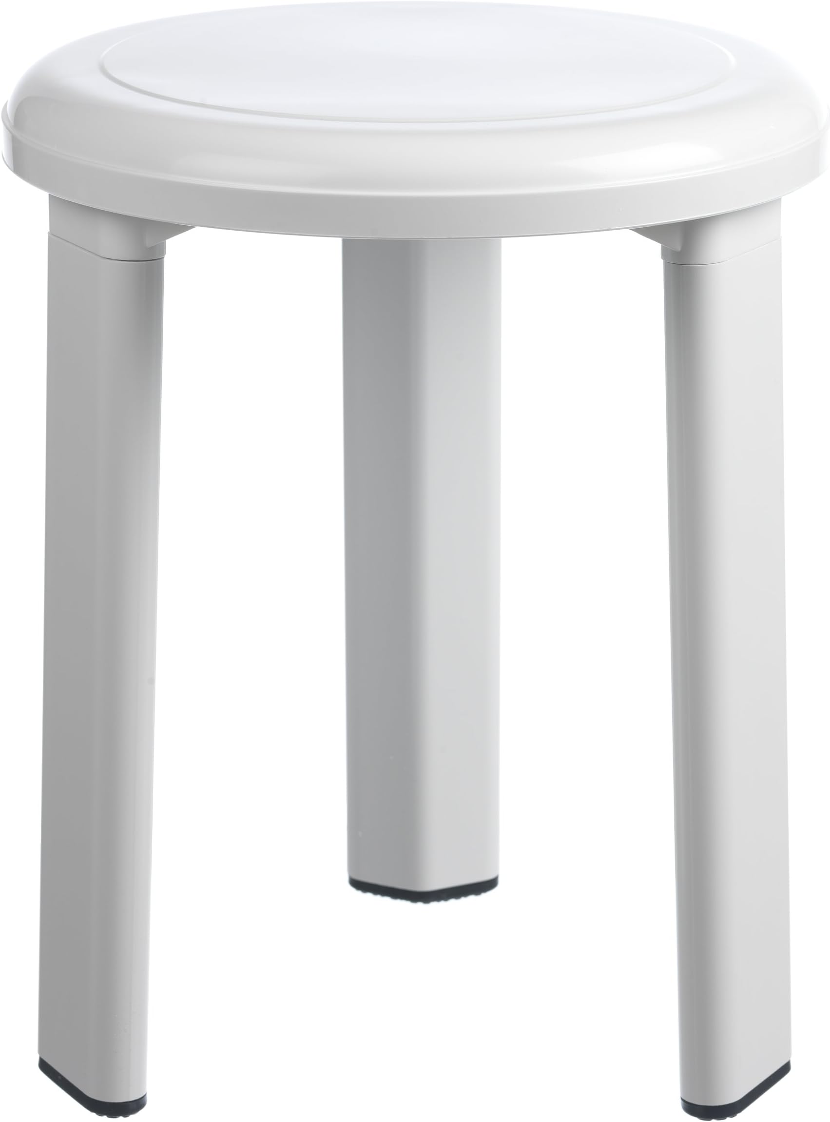 Toyma 535 – Blanco White Bath Stool 40 x 32.5 cm