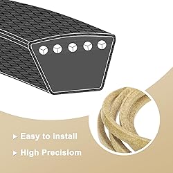uxcell 3LK330 Cord Belt Grey, 3/8" x 33" Lawn and