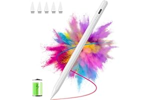 HOTLIFE Stylus Pen for iPad, Apple Pencil for iPad 10/9th Gen,Stylus Pen Compatible with (2018-2022) Apple iPad Pro 11 & 12.9 inch,iPad Mini 6th/5th Gen, iPad Air 3/4/5,iPad 6/7/8th Gen (718-White)