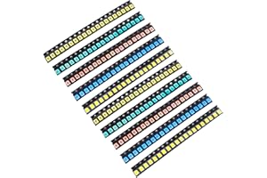 COLIAO (5 Colors x 40 pcs = 200 pcs) 3528 1210 SMD LED Diode Lights Assorted Kit (Mini Chip 3.5mm x 2.8mm for PCB DC 20mA) Super Bright Lighting Bulb Lamps Electronics Components Light Emitting Diodes Chips