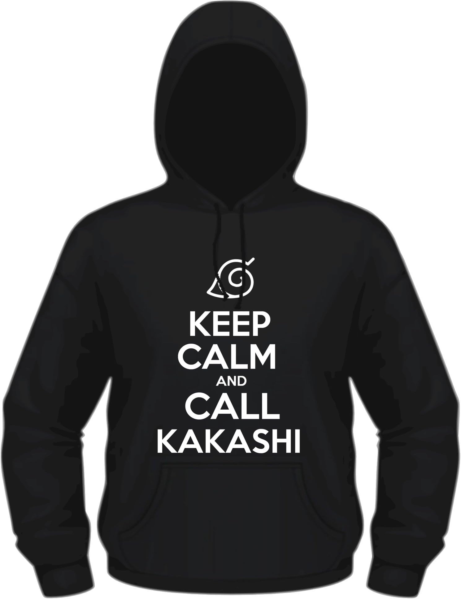 Creepyshirt - KEEP CALM AND CALL KAKASHI - NARUTO INSPIRED HOODIE - M
