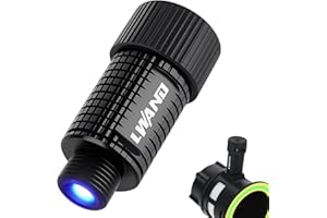 NATUMER Rechargeable Archery Sight Light - 3 Brightness Levels Blue Light with Universal 6/9/11mm Adapters for Night Hunting 