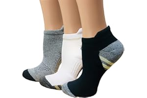 SOOVERKI Copper Compression Socks Women and Men 6 Pairs - Circulation Arch Support Plantar Fasciitis Running Ankle Socks