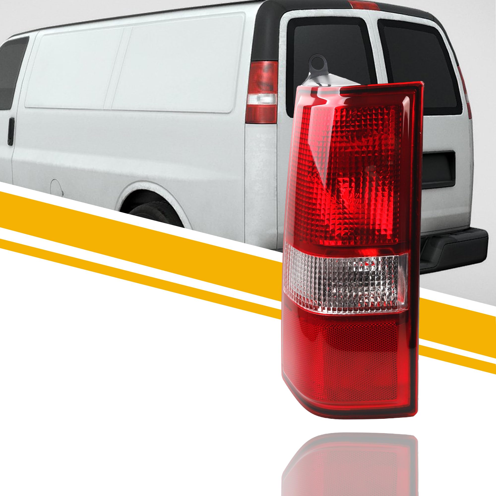Photo 1 of Dasbecan Tail Light Compatible With 2003-2023 Chevy Express GMC Savana 1500/2500/3500 Taillight Rear Lamp Left Driver Side 84216114