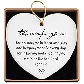 Teacher Appreciation Gifts Ceramic Ornament Keepsake Sign Heart Plaque Best Teacher Gifts for Women Birthday Christmas Teacher Thank You Gifts for Teacher from Student