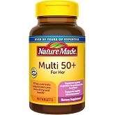 Nature Made Multivitamin for Women 50+ No Iron, 90 Tablets | Multivitamins for Women 50 Plus for Daily Nutritional Support, Nature Made Multi Vitamins, 90 Day Supply
