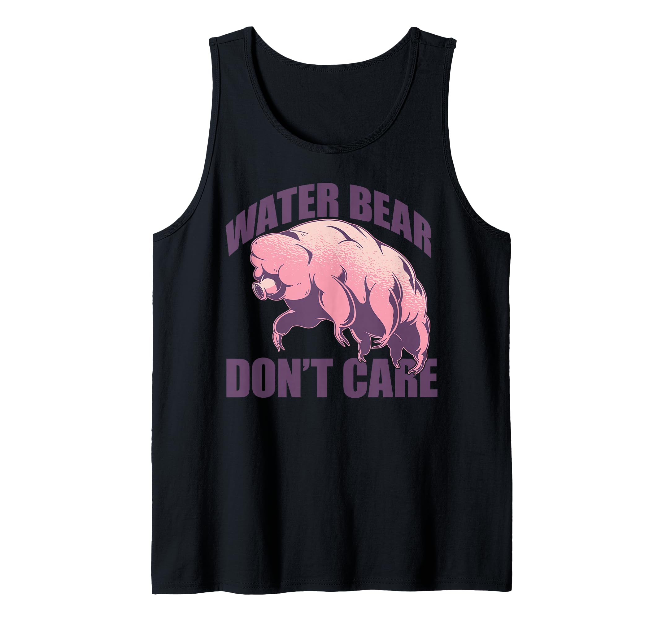 WATER BEAR DON'T CARE Funny Tardigrade Meme Tank Top