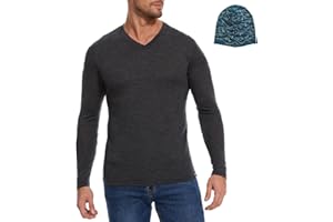 MERINNOVATION Merino Wool Base Layer Mens 100% Merino LS Thermal Shirts for Hiking Hunting,Lite, Midweight