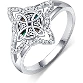 SVODEA Witches Knot Rings 925 Sterling Silver Witch Knot Rings Witch Jewelry Gifts for Women