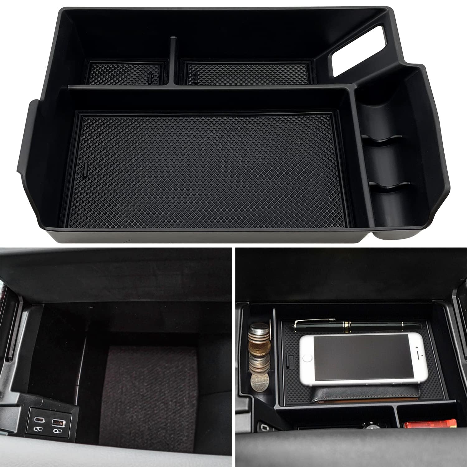 Photo 1 of EVTIME Center Console Organizer Compatible with 2021 2022 2023 2024 2025 Toyota Sienna Accessories