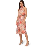 Amazon.com: Adrianna Papell Women's Chiffon Printed Bias Dress, Blue Multi,  6 : Clothing, Shoes & Jewelry