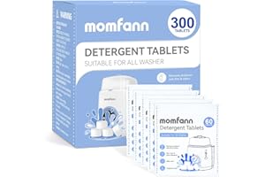 MOMFANN 300 Professional Deep Cleaning Detergent Tablets for All Baby Bottle Washers, Washer Tablets for Bottle Washer and St