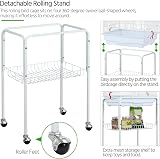 Yaheetech Metal Bird Cage Small Bird Parrot Cage Open Top Rolling Stand view 7