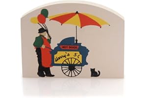 THE CAT'S MEOW VILLAGE Cats Meow Village Harry's Hotdogs Wood Accessory Retired Food Vendor - 2.25 Inches - 152 -