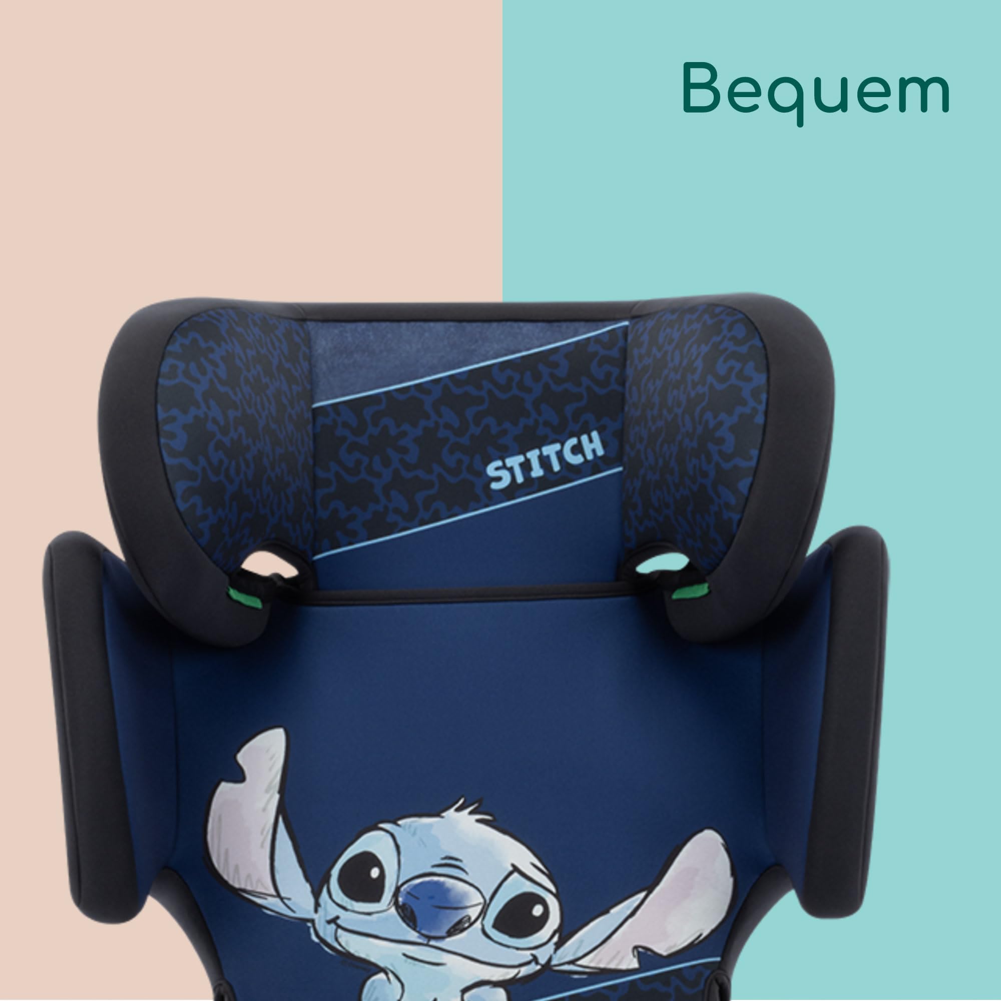 Bebeconfort Disney RoadFix i-Size, Kindersitzerhöhung mit Rückenlehne, 3,5–12 Jahre (100–150 cm), Folgekindersitz Stitch Disney, Klappbar, Leicht (4,4 kg), 14 Kopfstützenpositionen, Authentic Stitch 6