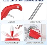 EXEGO Spray Mop Floor Cleaning Kit with 3 washable Pads and 440ml Bottle view 3