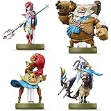 Amiibo Mipha Zora / Urbosa Gerudo / Daruk Goron / Revali Rito 4 SET The Legend of Zelda Breath of the Wild Series Japan Ver.