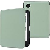 DMLuna Case for Kobo Clara / Clara 2E 6" - Ultra Slim Lightweight Folio Premium PU Leather Protective Cover with Auto Sleep/Wake Function, Agave Green