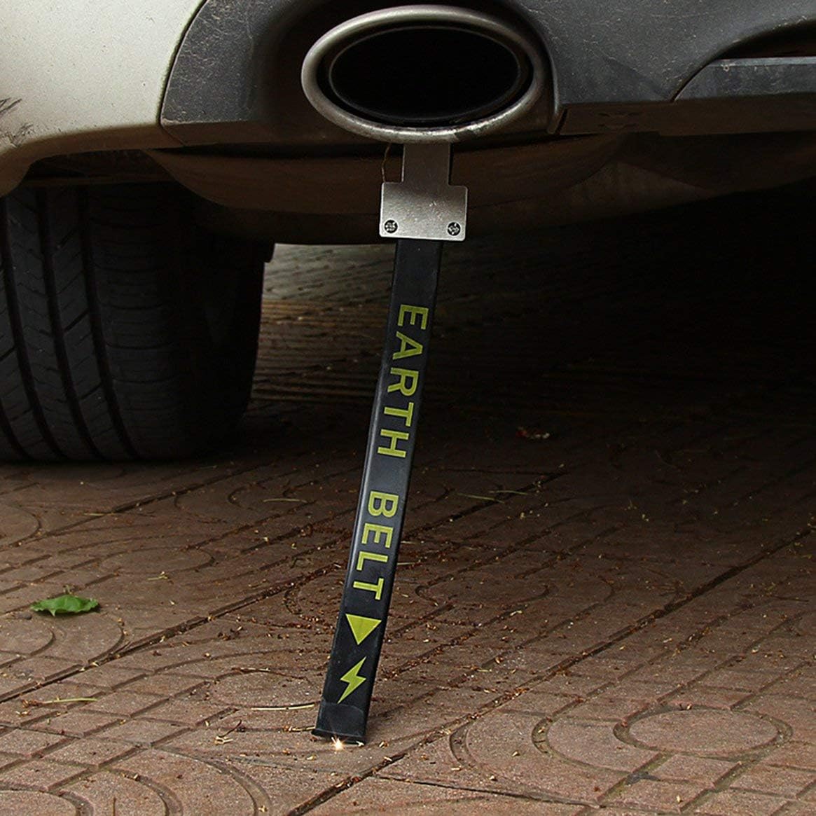 Amazon Co Jp 車の帯電防止ストラップ静電気アースベルトキャンセラー反射防止車のトラック用帯電防止接地ワイヤーストラップ 黒 おもちゃ