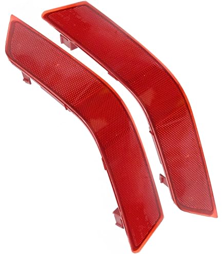 thumbnail image 2 of Pair Of Red Rear Bumper Reflector Lights For Nissan Sentra 2013-2018 - Left & Right Set 2 of 10