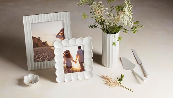 LENOX 895082 FRENCH PERLE SCALLOP 5X7 FRAME