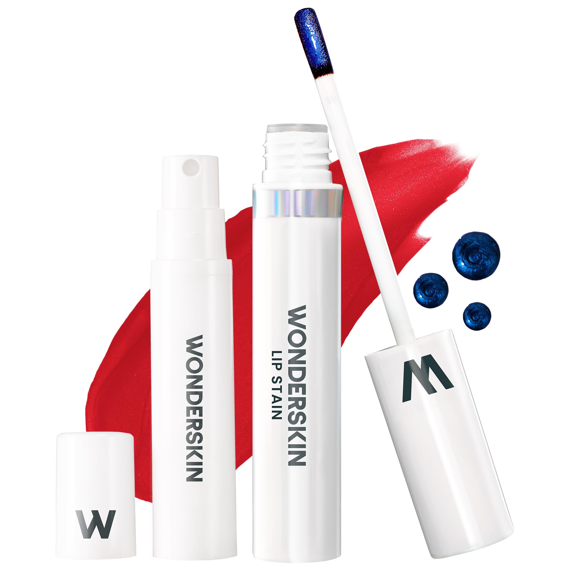 Wonderskin Wonder Blading Lip Stain Peel Off and Reveal Kit - Long Lasting, Waterproof Red Lip Tint, Transfer Proof Natural Makeup Stain Kit (Playful) — image 1