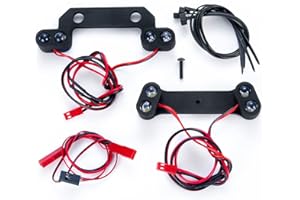 AXSPEED RC LED Light Headlight Taillight Front Rear Light Lamp for TRX E-REVO 2.0 4WD 1/8 RC Truck