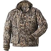 Guide Gear Men’s Waterfowl Hunting Camo Jacket Waterproof and Insulated Mossy Oak