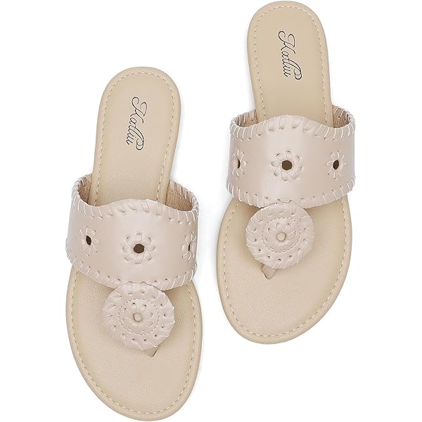 Jack Rogers Palm Beach da donna, Platino/Platino, 35.5 EU