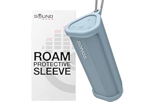 SOUND BASS Heavy Duty Protective Silicone Carrying Case For Sonos Roam & Roam SL | Blue | Protect Your Wireless Bluetooth Speaker using this Cover/Sleeve