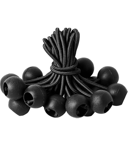 Ball Bungee Bungie Cord Marine Boat Cover Canopy Tarp Tie Down White Locker Hatch Fastener Kit Tarp Tie Down Cord Elastic