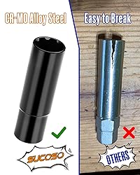 7 Spline Lug Nut Key, 1/2" Drive Impact Socket Fit
